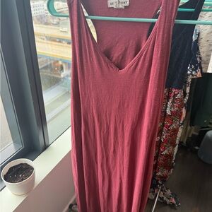 Women's Sleeveless Maxi Dress - Burgundy